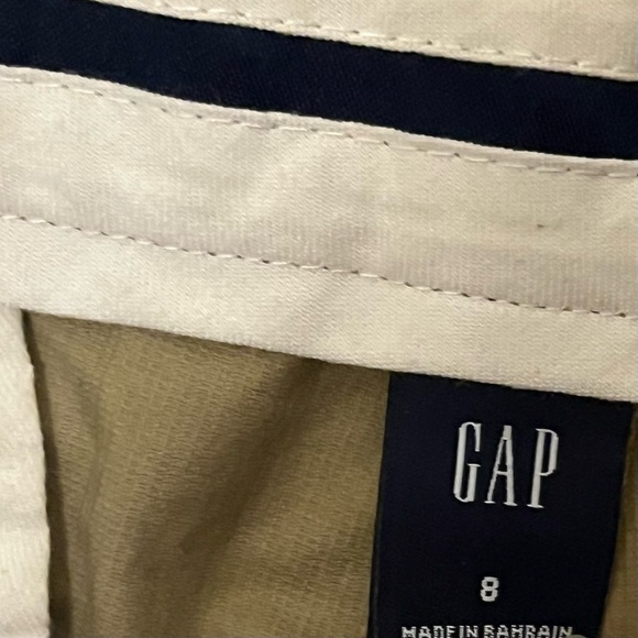 GAP Tan Cropped Cuffed Corduroy Pants size 8 - Picture 2 of 5